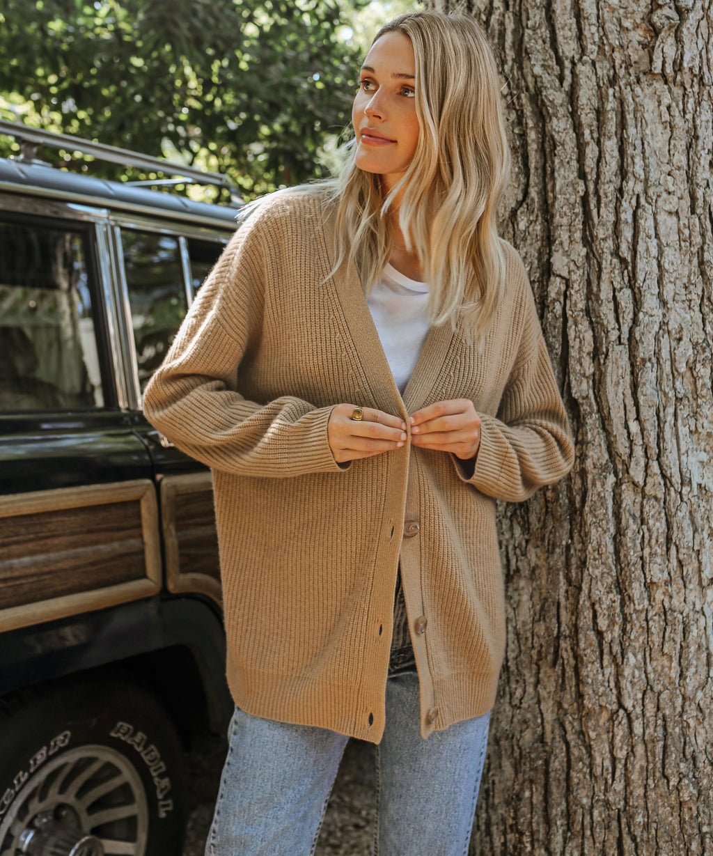 V-neck cardigan